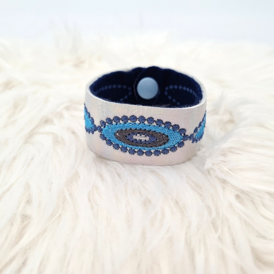 Armband Hologramm blau, 21cm lang